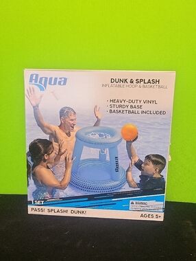 Aqua Dunk & Splash Inflatable Hoop with Orange Ball